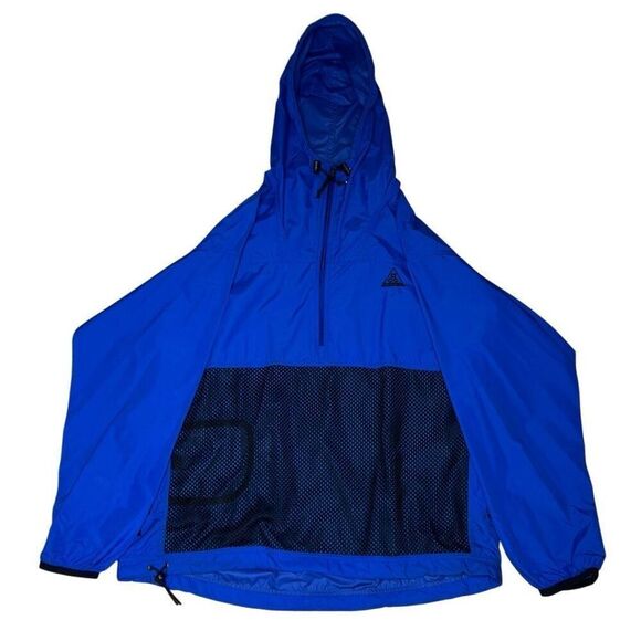 Vintage Y2K Nike ACG Nylon Hoodie Pullover Large Oversized - Picture 2 of 7